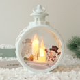 thumbnail image 1 of Christmas Light Ornaments Christmas Window Ornament Retro Candle Light LED Candle Light Round Retro Small Glass Plastic Led  Christmas Candle Decoration For Home, 1 of 4