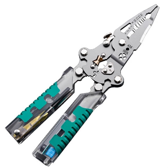 20-in-1 Electrical Pliers Multi-Tool with Folding Stylus Screwdriver, Wire Stripper for AWG 20-4, Chrome Vanadium Steel, Compact and Ergonomic Design for Repairs