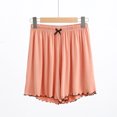 thumbnail image 1 of SDNall Short d'Été pour Femmes à Jambe Grand, Taille Haute, Sortie, à Lacets, Uni, 1 of 9