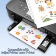 thumbnail image 3 of UTAH-Printable Sticker Paper, Full Sheet Vinyl White Sticker Labels, Shipping Labels for Laser&Inkjet Printers, 8.5\u201d x 11\u201d Adhesive Shipping Label Stickers, 50 Labels., 3 of 4