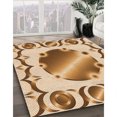 thumbnail image 3 of Ahgly Company Tapis d'Intérieur Lavables en Machine, Carrés Pastel Transitionnel Orange, Carrés de 7', 3 of 7