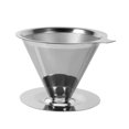 thumbnail image 2 of Stainless Mesh Filter Cup, Pour Over Coffee Dripper, 3.94 X 2.36inch Durable Washable And Reusable Stainless Steel For Camping Home, 2 of 8