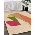 thumbnail image 3 of Ahgly Company Tapis d'Intérieur Lavable en Machine Carré Transitionnel Kaki Or, 6 Pieds Carré, 3 of 7