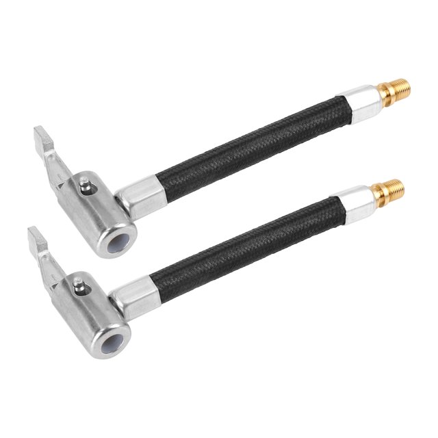 Unique Bargains Car Tire Valve Connect Air Chuck Inflator Pump Extension Hose Adapter