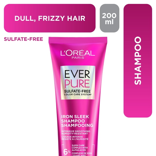 L'Oréal Paris EverPure Iron Sleek Sulfate Free Shampoo 200ml