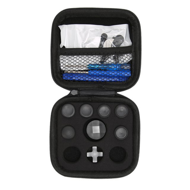 Controller Accessory Parts, Gaming Accessory Replacement Stainless Steel Accurate Stylish Appearance Replacement Kit Plating Black For Elite Series 2