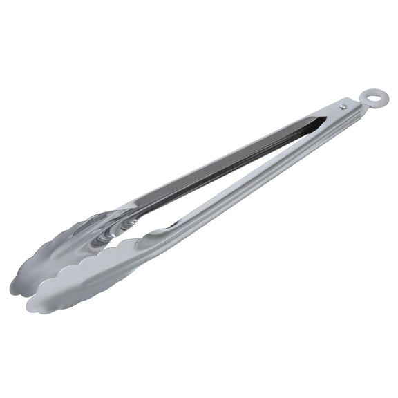 Mainstays 12" Stainless Steel Locking Cooking Tongs, Silver