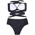 thumbnail image 5 of EQWLJWE Maillot de Bain Bikini Deux Pièces pour Femme, Acier Uni Fendu, 5 of 5
