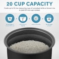 thumbnail image 4 of AROMA Professional Digital Rice Cooker, 10-Cup (Uncooked) / 20-Cup (Cooked), Multicooker, Slow Cooker, Steamer, Oatmeal Cooker, Egg Cooker, STS, 5 Qt, 4 of 7