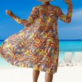thumbnail image 2 of Women Bikini Set Ins 3 Piece Swimsuits Spaghetti Strap with Long Sleeve Cover Up, 2 of 9