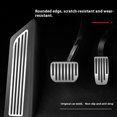 thumbnail image 3 of Ruiboury Durable Aluminum Alloy Foot Pedal Cover For Smooth Acceleration Anti Slip Throttle Brake Brake Pad silver, 3 of 6