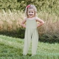 thumbnail image 2 of Toddler Girls Baby Kids Jumpsuit One Piece Solid Strap Romper Summer Outfits, 2 of 9