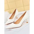 thumbnail image 3 of Woobling Escarpins Confort pour Femmes à Bout Pointu Chaussures de Travail Blanches 7, 3 of 6