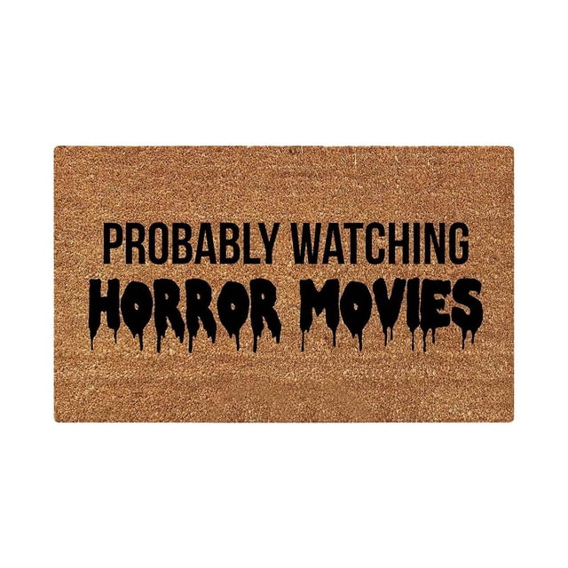 Dvkptbk Halloween Bathroom Rugs Halloween Printed Carpet Non-slip Entry Door Entry Mat Absorbent Bathroom Kitchen Entryway Mat Halloween Decorations on Clearance