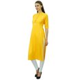 thumbnail image 3 of Phagun Kurti à Col Mandarin pour Femmes Tunique Ethnique Indienne Haut Kurta en Rayonne pour Dames, 3 of 7