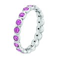 thumbnail image 1 of Sterling Silver Stackable Expressions October Swarovski Ring Size 5, 1 of 3