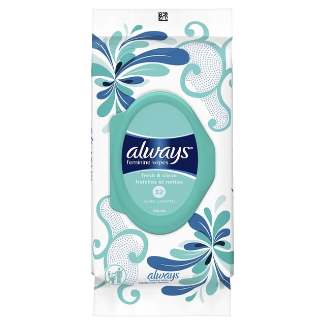 Always Lingettes pour Femmes, Fraîches et Nettes, Douces