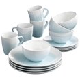 thumbnail image 3 of American Atelier 6692-16-RB Oasis Dinnerware Set (16 Piece), Mint/White, 3 of 3