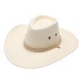 thumbnail image 1 of Chapeau de Soleil Cowboy à Grand Bord Décontracté pour Adulte - Matériau Polyester, Sangle Réglable, Protection Solaire pour Voyage/plage, 1 of 2