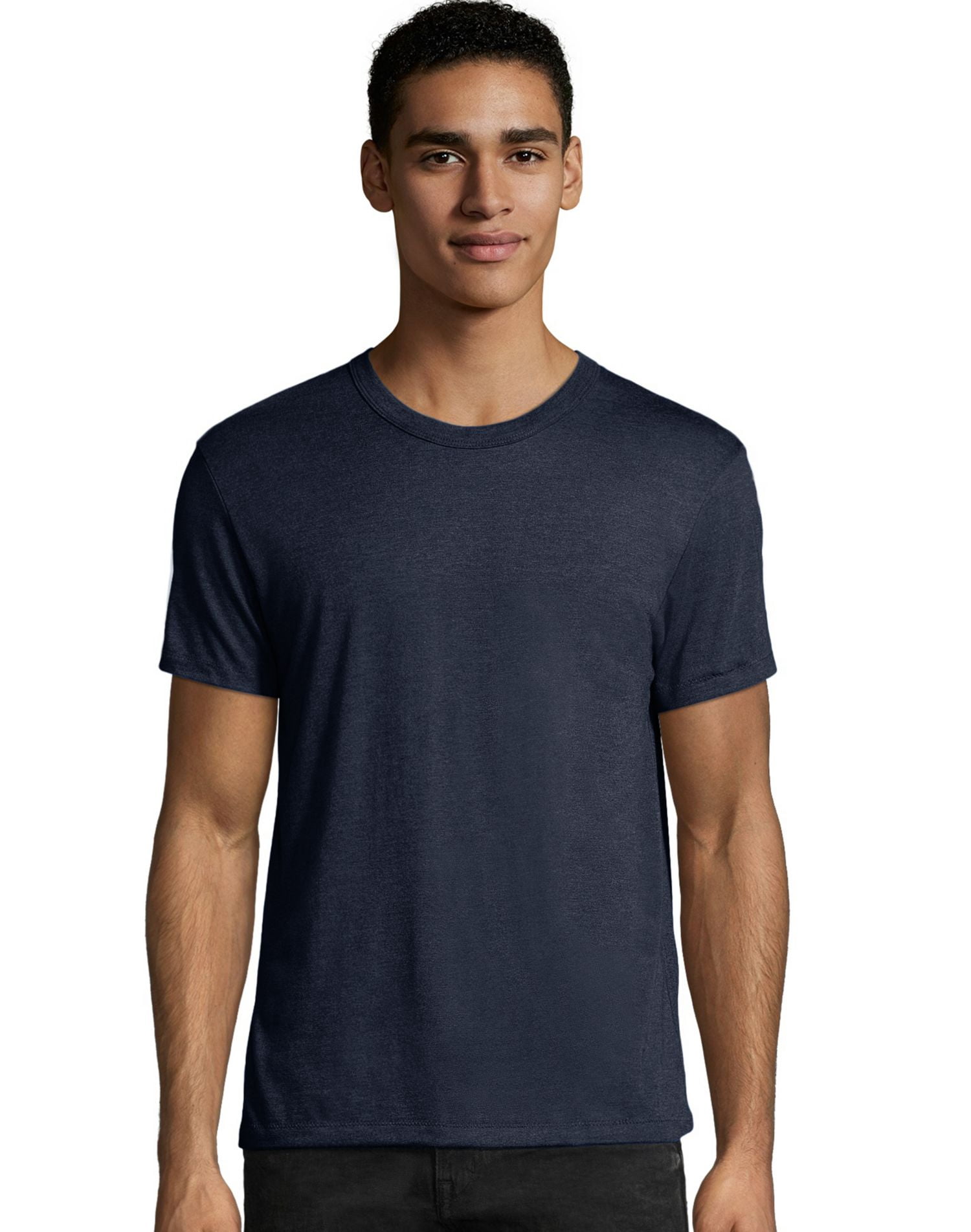 Hanes Mens Elevated Tee, 3XL, Navy Triblend