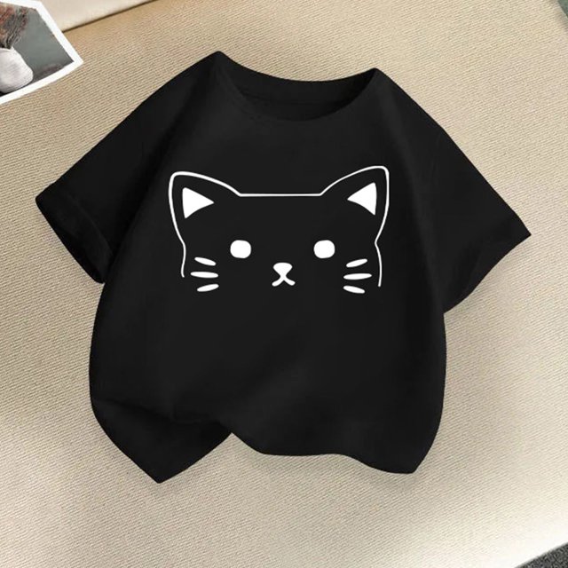 Rbaofujie T-Shirts Graphiques à Manches Courtes pour Filles et Tout-Petits