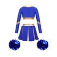 thumbnail image 2 of Aislor Uniforme de Cheerleading pour Filles Enfants Tenues de Cheer Patchwork Métallique Costume de Compétition Performance B02 10, 2 of 5