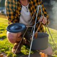 thumbnail image 3 of Outdoor 4L Aluminum Hanging Pot: Lightweight, Non-Stick, Perfect For Camping! Black Lid, 3 of 10