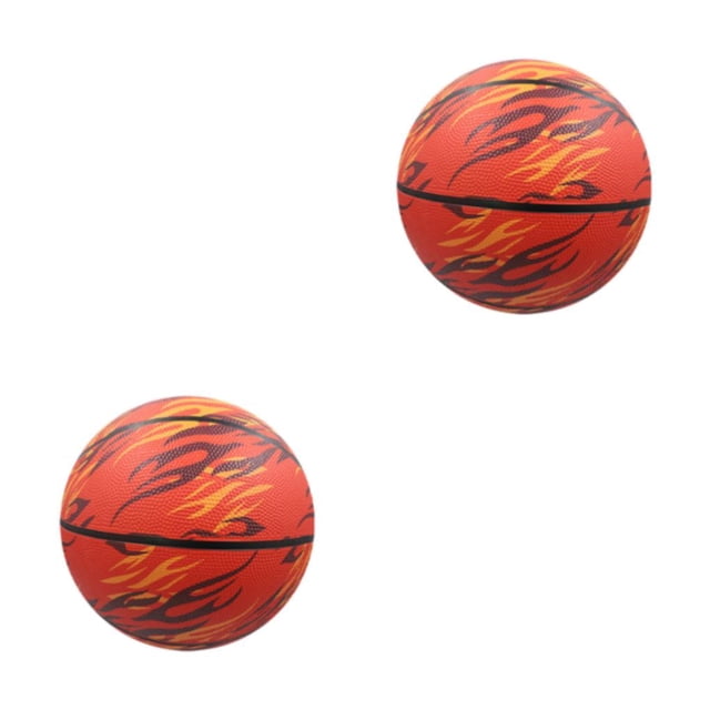 Transemion Good Hand Feeling Waterproof Basketball For Outdoor Games -proof Red- size 7 2Set