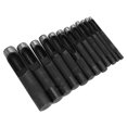 thumbnail image 2 of Hand Operated Tools Ergonomic Craft Leather Puncher, Steel Puncher, For Electrician Men 12 PCs 3-16mm, 2 of 8
