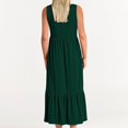 thumbnail image 5 of AherBiu Robes d'Été pour Femmes Décontractées Amples Sans Manches Robe Midi avec Poches Confortables à Volants Robes Soleil, 5 of 5