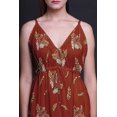 thumbnail image 5 of Bimba Robe Longue Maxi de Plage pour Femmes à Imprimé Feuilles, à Bretelles, Tenue de Villégiature d'Été - Petit, 5 of 5