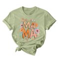 thumbnail image 1 of RKSTN Hauts d'Été pour Femmes Décontractés Coupe Ample Polyvalents T-Shirts Graphiques Mode à Imprimé Floral Respirants Manches Courtes Col Rond T-shirt Blouses, Cadeaux de la Fête des Mères, 1 of 5