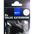 thumbnail image 1 of SCHWALBE Unisex's Valve Extender Pair, Black, 65mm, 1 of 3