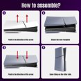 thumbnail image 4 of Faceplate For PS5 Slim Disc Edition - ABS Cover Plate Matte Skin, Includes 2 Silicone Controller Covers For Enhanced Protection, 4 of 5