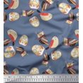 thumbnail image 1 of Soimoi Rayon Fabric Bird & Owl Kids Fabric Prints by Yard 56 Inch Wide, 1 of 3