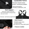 thumbnail image 4 of ORUYROP Adjustable Back Posture Belt Office Home Gym Unisex, Back Straightener Posture Corrector, Adjustable and Fully Back Support Improve Back Posture and Lumbar Support (Size : X-Large), 4 of 7
