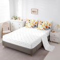 thumbnail image 3 of Stringed Instruments Bed in a Bag Queen Comforter Set 7 Piece,Drum Kit Bedding Sets Fashion Music Themed Sheet Set with Comforter,Colorful Violoncello Pop Rock Bed Set, 3 of 6