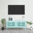thumbnail image 1 of vidaXL TV Cabinet Stand - Mint Steel, 105x35x50 cm, 1 of 5