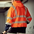 thumbnail image 4 of Radyan Veste à Capuchon de Sécurité pour la Construction pour Hommes à Haute Visibilité - Lot de 4, 100 % Polyester, Taille : Adulte, 4 of 4