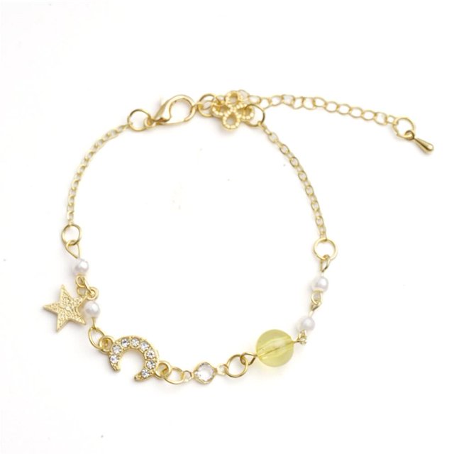 YSABOXY Bracelet Pendentif Étoile Coréenne Lune Chaud N2