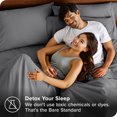 thumbnail image 4 of Bare Home Pillowcase Set - Premium 1800 Collection - Double Brushed - Ultra Soft - Standard Size, Gray, 4 Count, 4 of 7