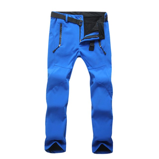 Milaget Womens Ski Pants Softshell Thick for Travel Hiking blue