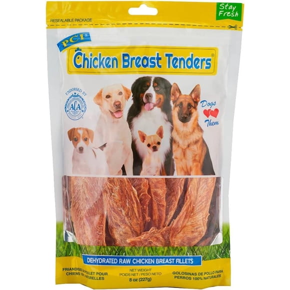 Pet Center Friandise pour Chien Lanières Tendres de Poitrine de Poulet Naturelles