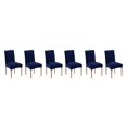thumbnail image 3 of Redempat 2pieces Scratch-resistant Velvet Dining Chair Covers - High-end Texture Wear-resistant Dining Room Navy 2 pcs 3Set, 3 of 6