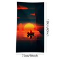 thumbnail image 3 of LSLJS Beach Towel Été Essentials Plage Microfibre Beach Towel Super Léger Coloré Bain Serviette Sable Couverture Plage Serviette Multifonctions pour Voyage Piscine 30 X 60 Pouces Beach Towel, 3 of 3