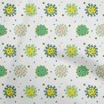 thumbnail image 1 of oneOone Tissu Jersey Coton Vert Matériel de Robe Médicale Tissu Imprimé Tissu au Mètre 58 Pouces de Large, 1 of 4