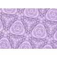 thumbnail image 1 of Ahgly Company Machine Washable Indoor Rectangle Transitional Purple Flower Purple Area Rugs, 8' x 10', 1 of 7