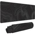 thumbnail image 1 of Extra Large Mouse Pad 31.5 x 11.8 Inch - Topographic Map Lines Contour Design - Non-Slip Rubber Base, Easy Gliding Surface, Desk Mat for Office, Home, Gaming, Work - XL Mousemat, 1 of 5