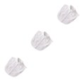 thumbnail image 3 of QualitChoice Simple Design Solid Color False Collar Formal Fashion Chiffon Fake Half Shirt Decorative Detachable Lapel Clothing Decor White Stand 3PCS, 3 of 6