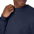 thumbnail image 4 of Hanes Mens EcoSmart Fleece Crewneck Sweatshirt, 2XL, Navy, 4 of 7